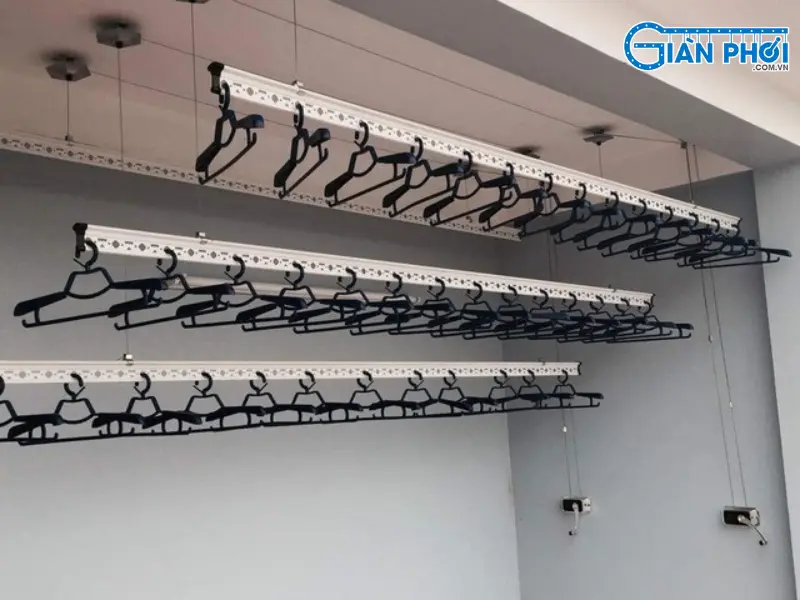 sửa giàn phơi thông minh quay ngược chiều