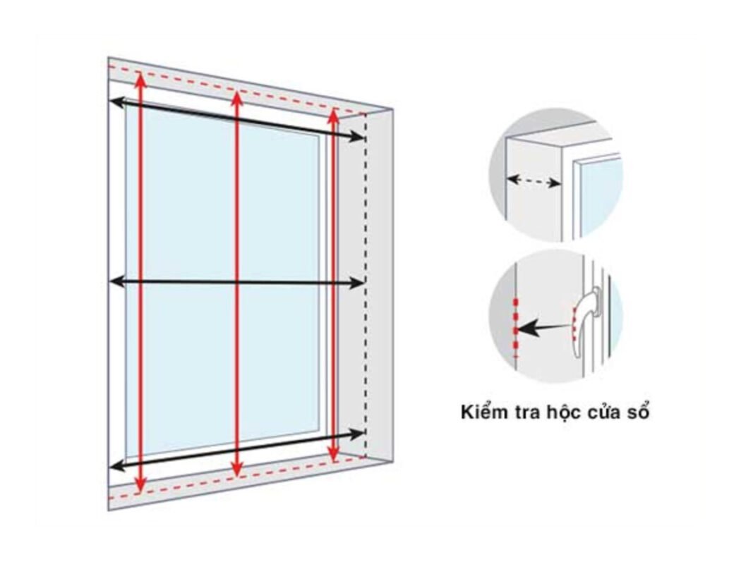 Các đo rèm cửa lọt lòng