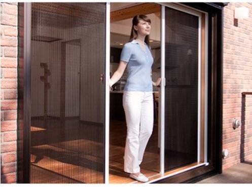 Cửa lưới chống muỗi kéo xếp không ray cao cấp 1 Cửa lưới chống muỗi kéo xếp không ray cao cấp 1