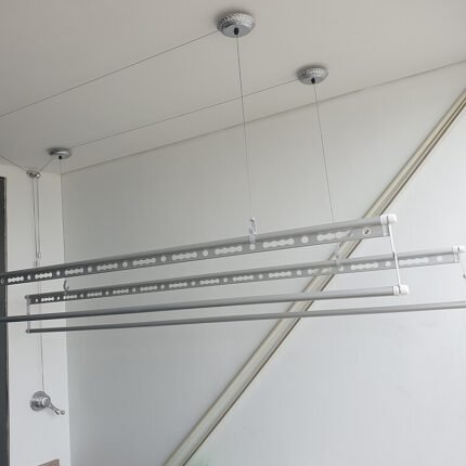 Giàn phơi đồ thông minh gắn trần 4 thanh