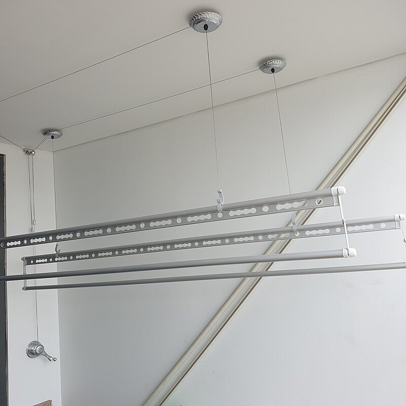 gian-phoi-do-thong-minh-gan-tran-4-thanh-mau-trang Giàn phơi đồ thông minh gắn trần 4 thanh