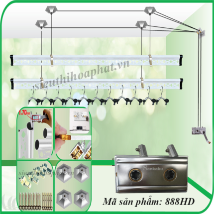 Giàn phơi đồ thông minh 888HD Giàn phơi đồ thông minh 888HD