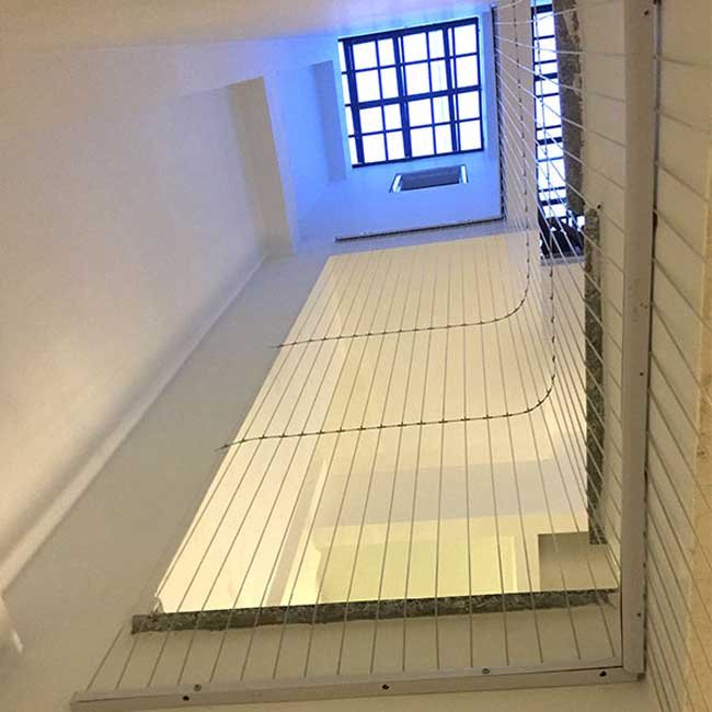 Lưới an toàn cho giếng trời – Siêu thị Hoà Phát