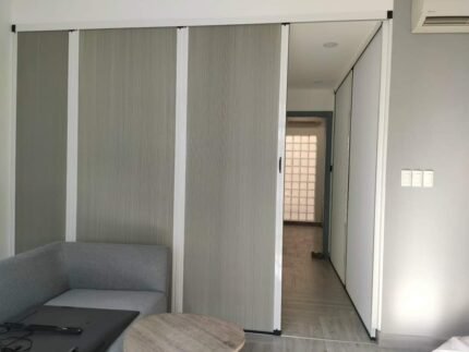 Rèm vách ngăn tổ ong ngăn phòng khách