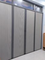 Vách ngăn rèm tổ ong hệ xếp xích 1