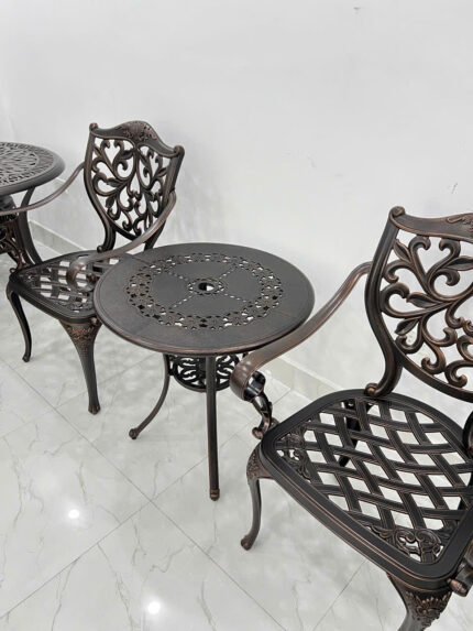 Bàn Ghế Nhôm Đúc Ngoài Trời D65 - GLCT
