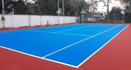 Thi công sân Tennis