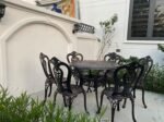 Bàn ghế sân vườn nhôm đúc D90